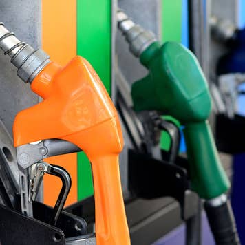 Gas pump close up