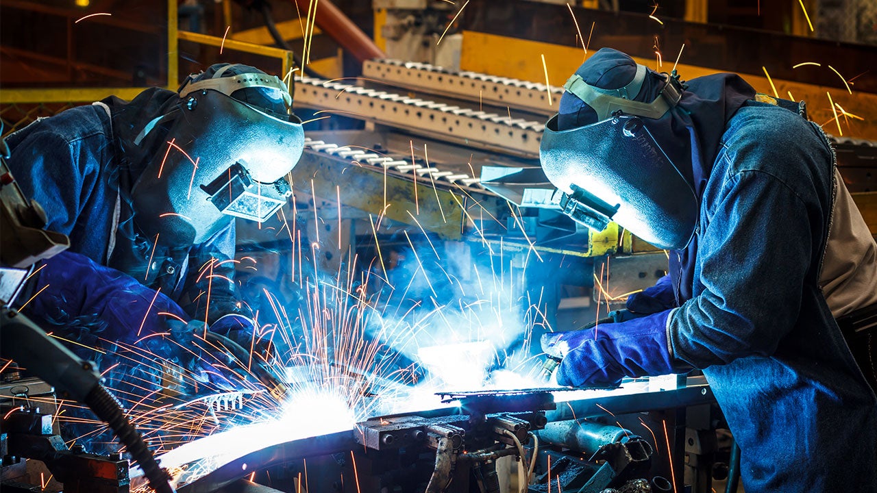 Welders at work