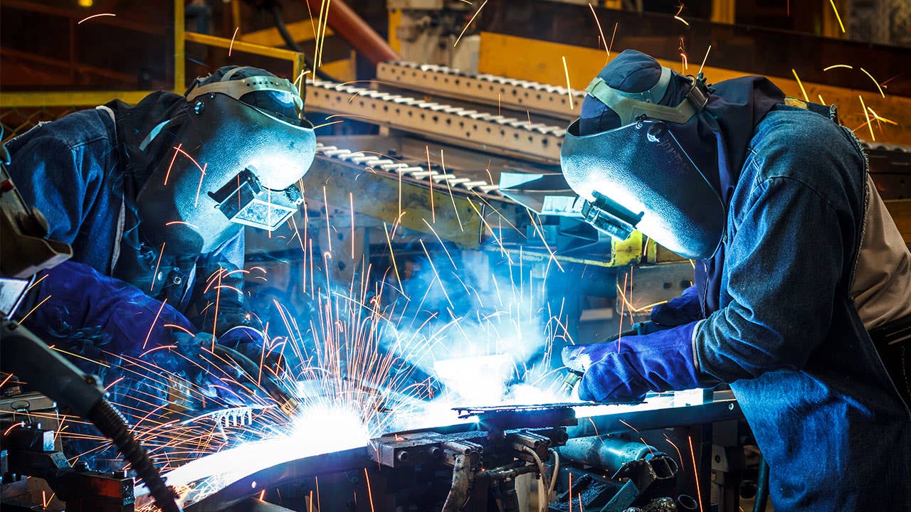 Welders at work
