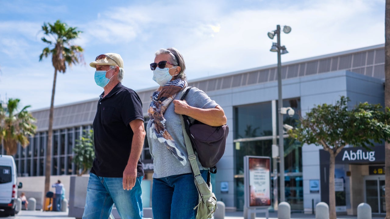People outside of airport