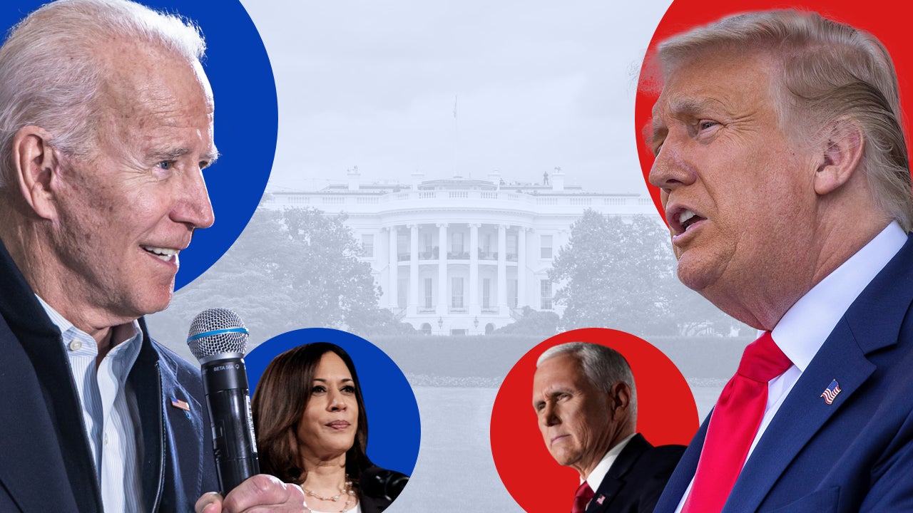 Biden and Trump head-to-head in front of the White House