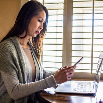 Woman at laptop