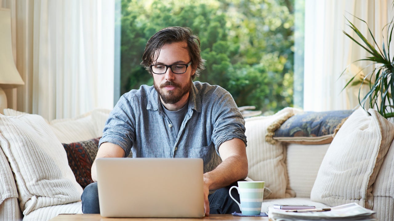 Person on their laptop working