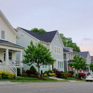 New homes on a quiet street