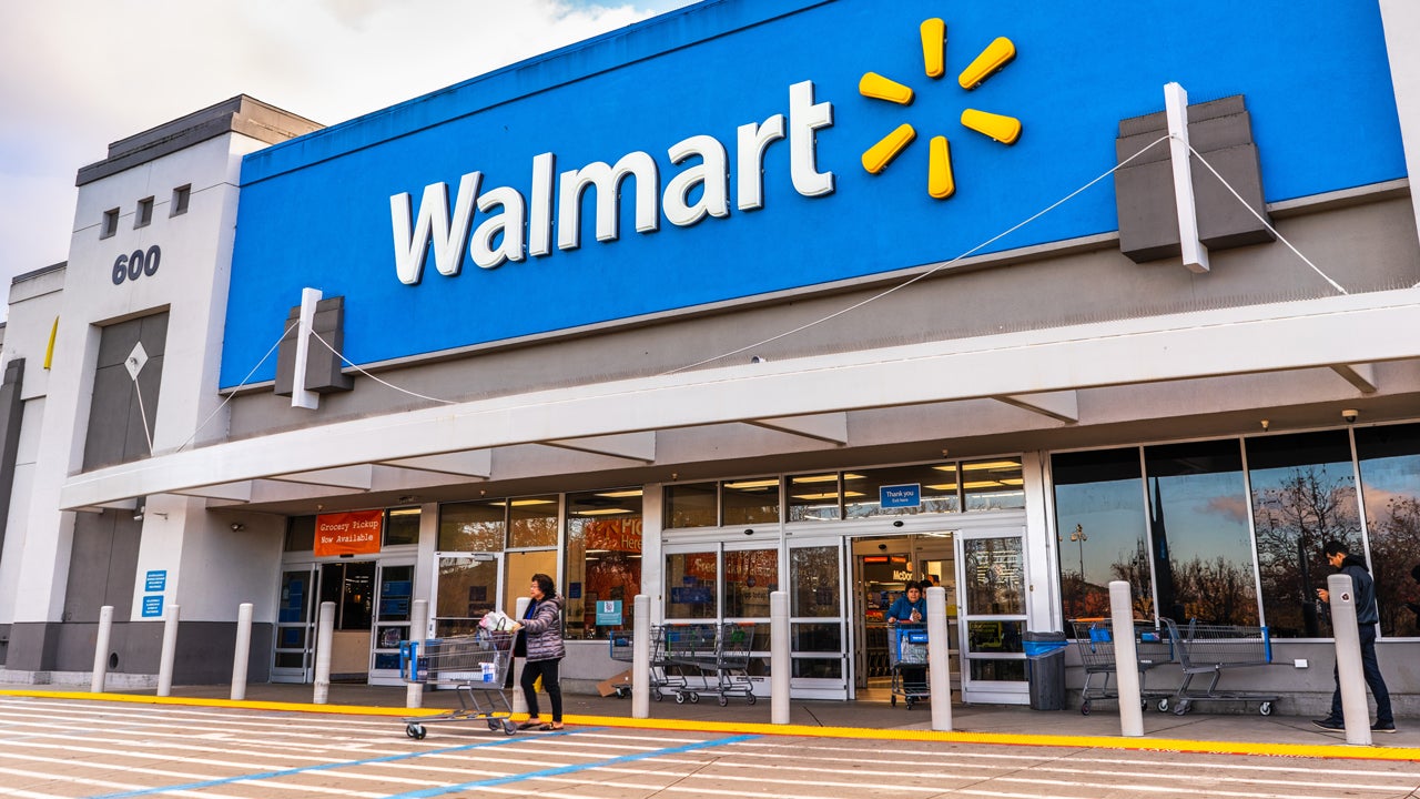 people shopping at a Walmart store