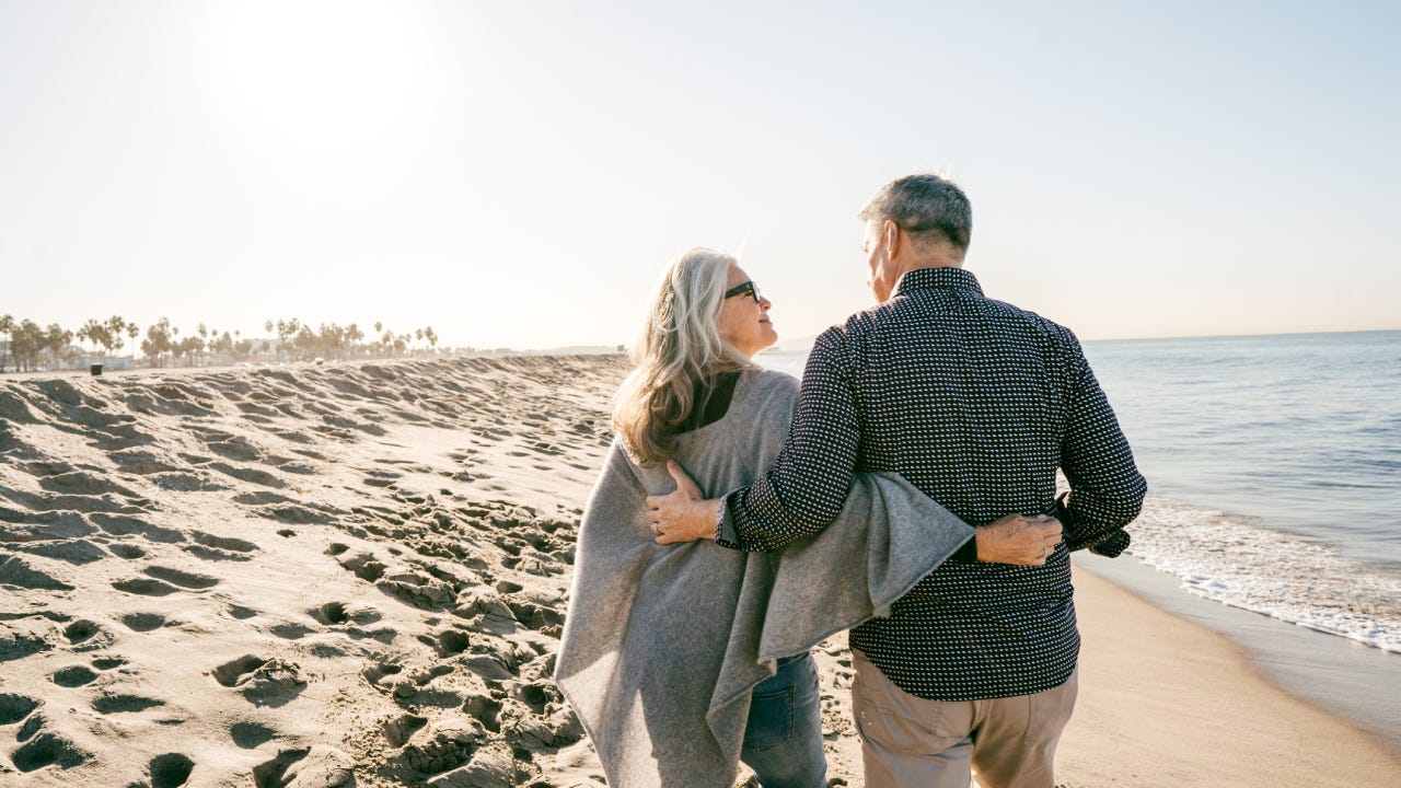 Senior couple on vacation
