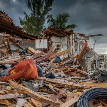 trashed house