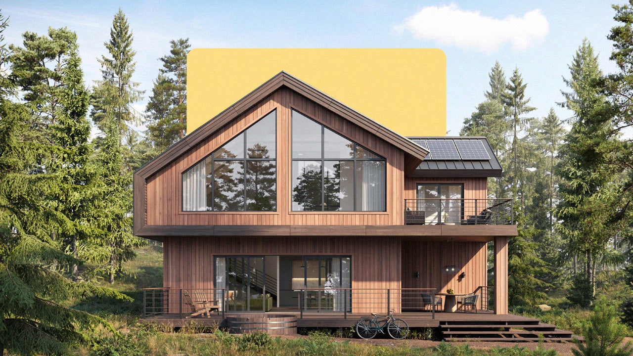 A modern house