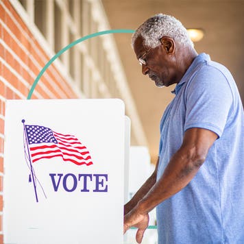 Person voting