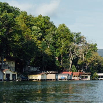 House on the lake.