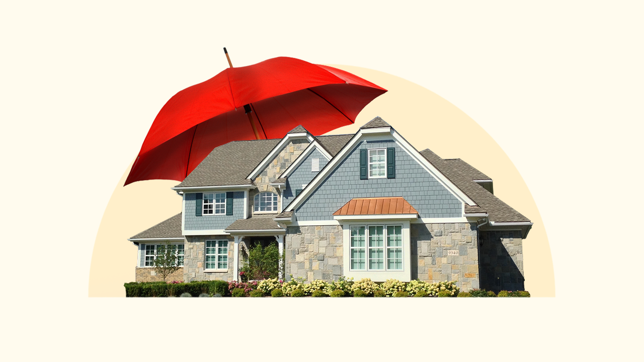 House under umbrella
