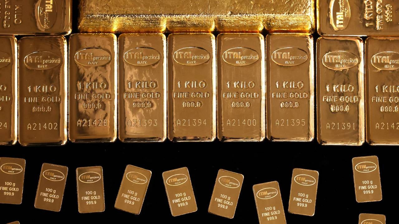 Gold bars.