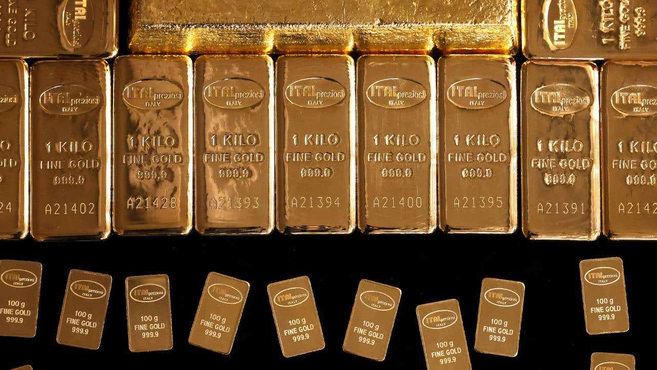 Gold bars.