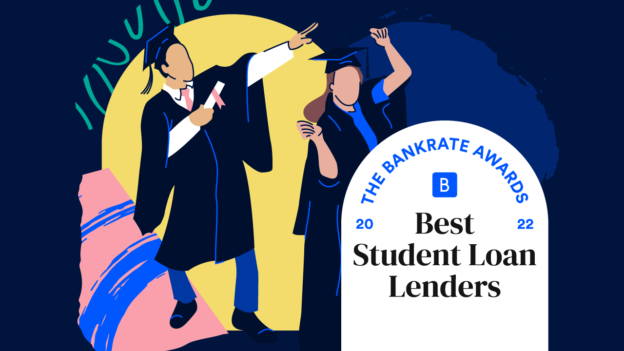 Bankrate Awards - Student Loans with students dancing