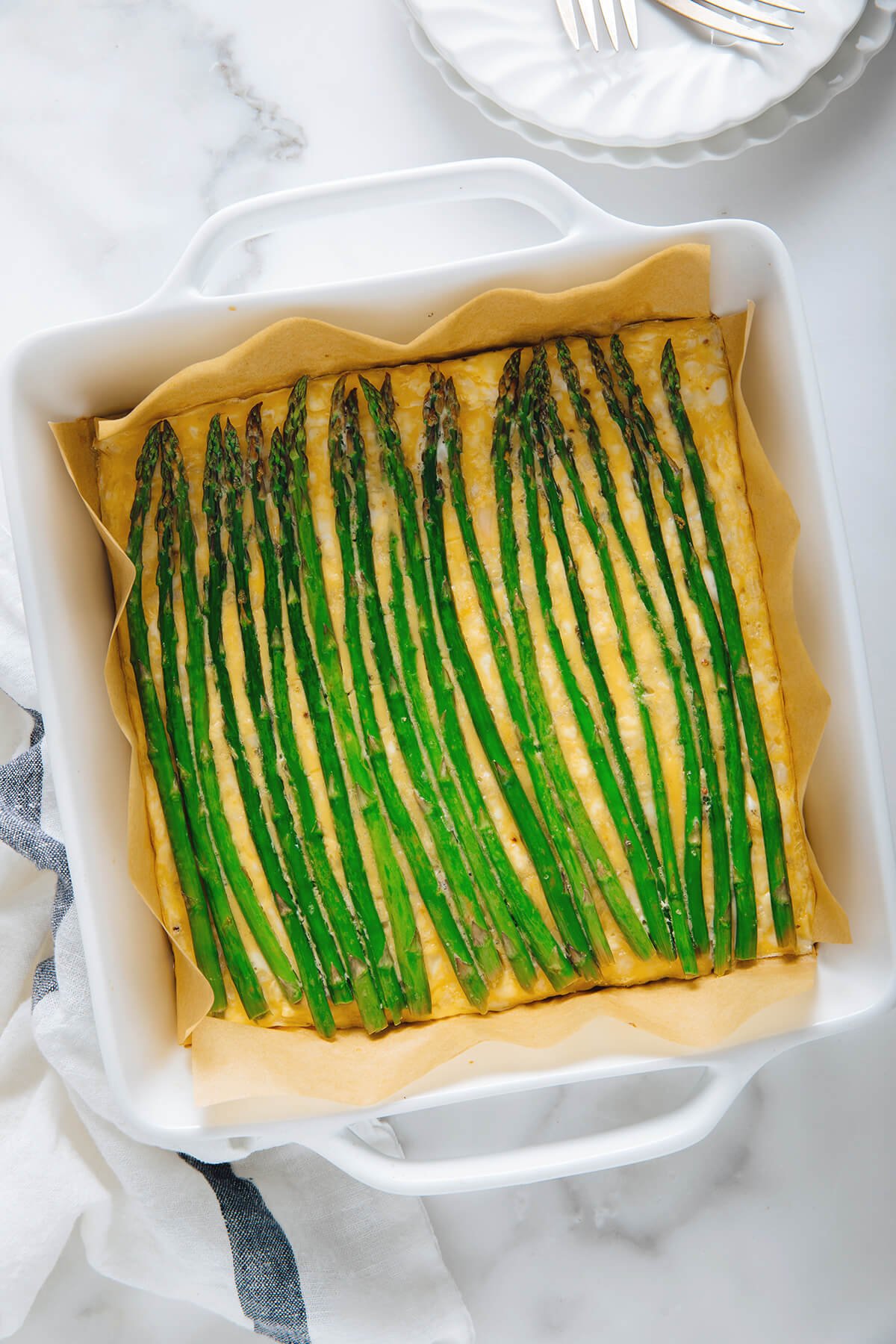 baked asparagus frittata