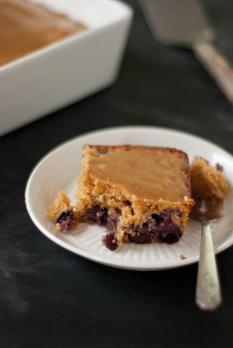 blueberry maple tea cake