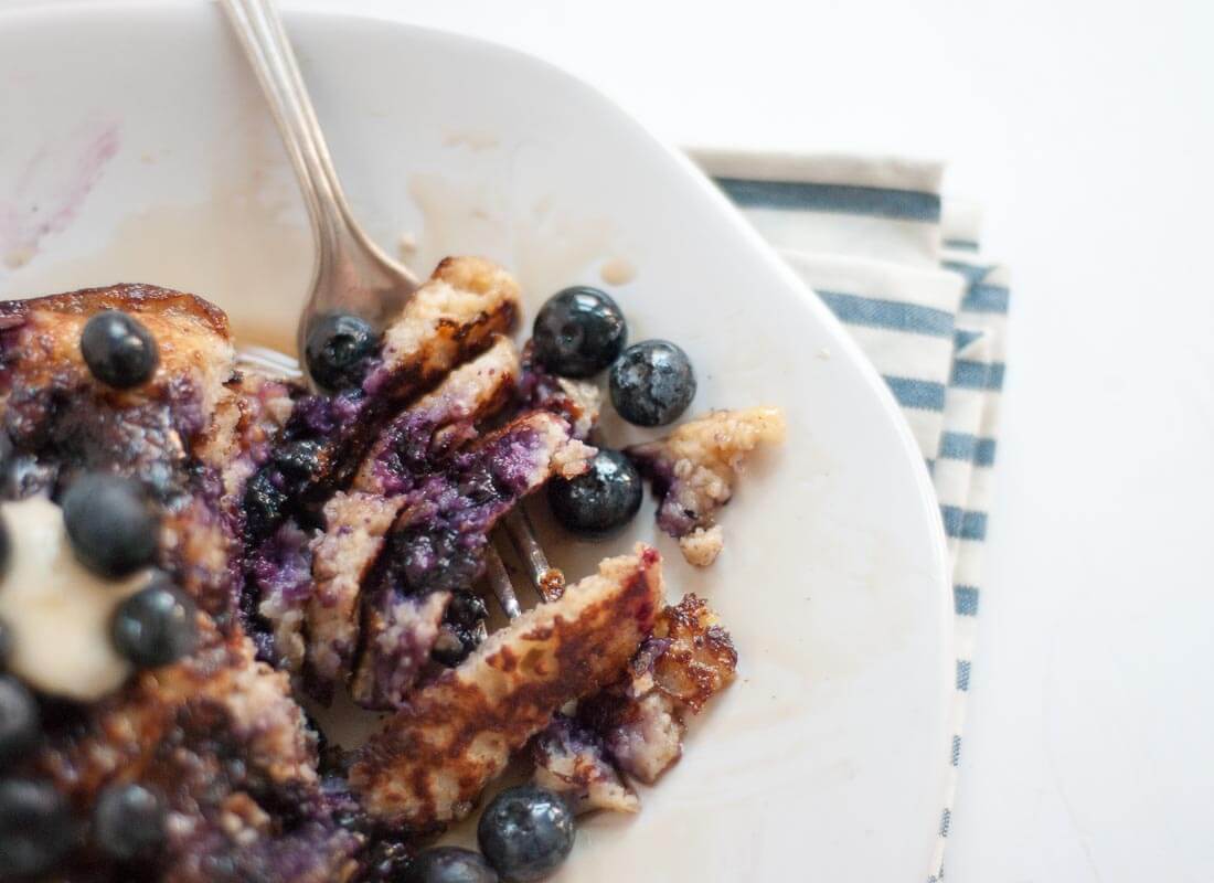 Gluten-Free Blueberry Pancakes - cookieandkate.com