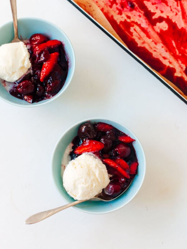 Balsamic Stone Fruit Sundae