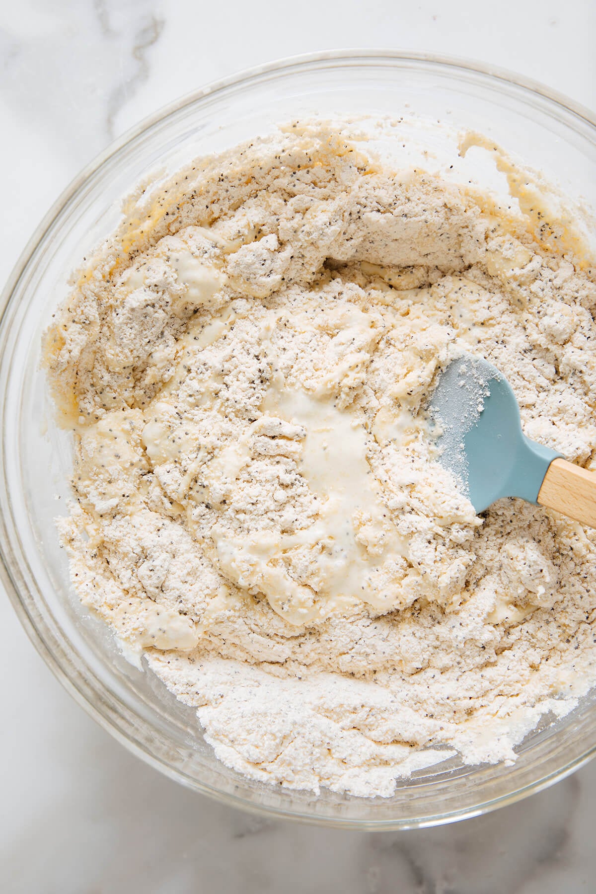 lemon poppyseed muffins batter