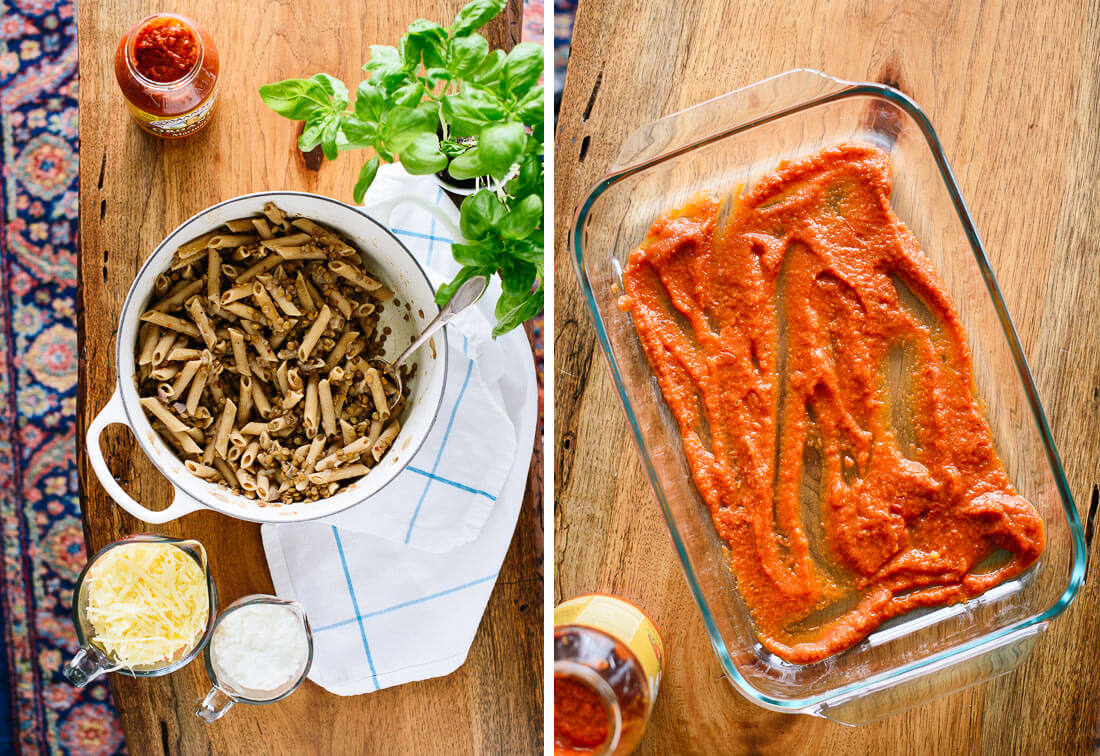 how to make vegetarian baked ziti