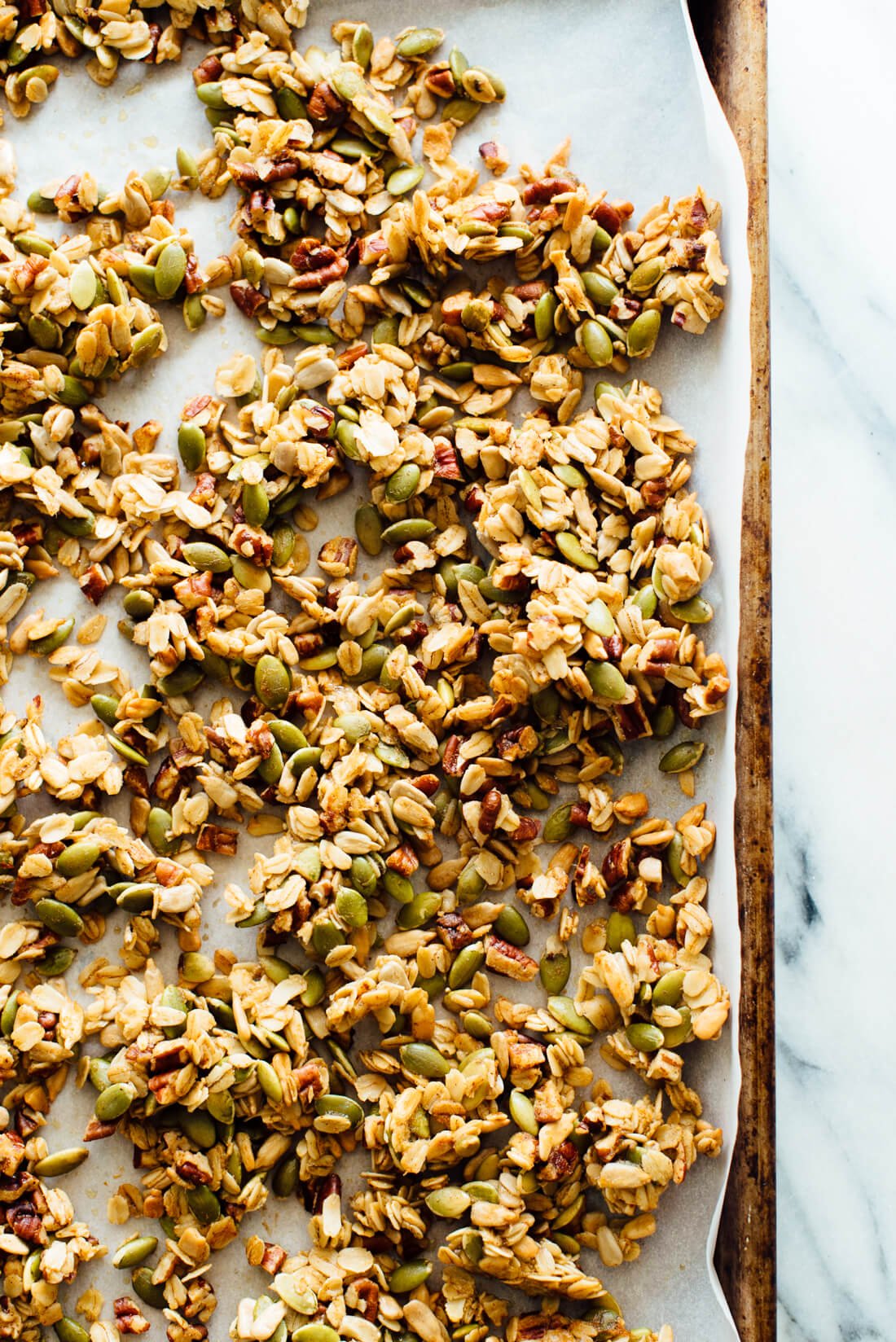 Granola croutons recipe (this granola is perfect on salads, or as a savory snack!)