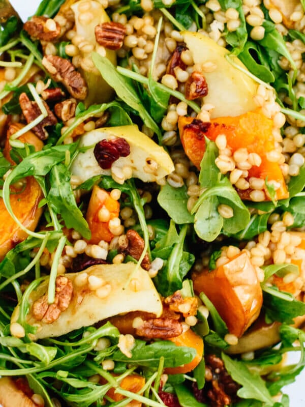 Roasted butternut squash, apple and wheat berry salad recipe