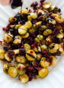 roasted brussels sprouts with balsamic vinegar drizzle