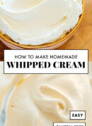 homemade whipped cream recipe