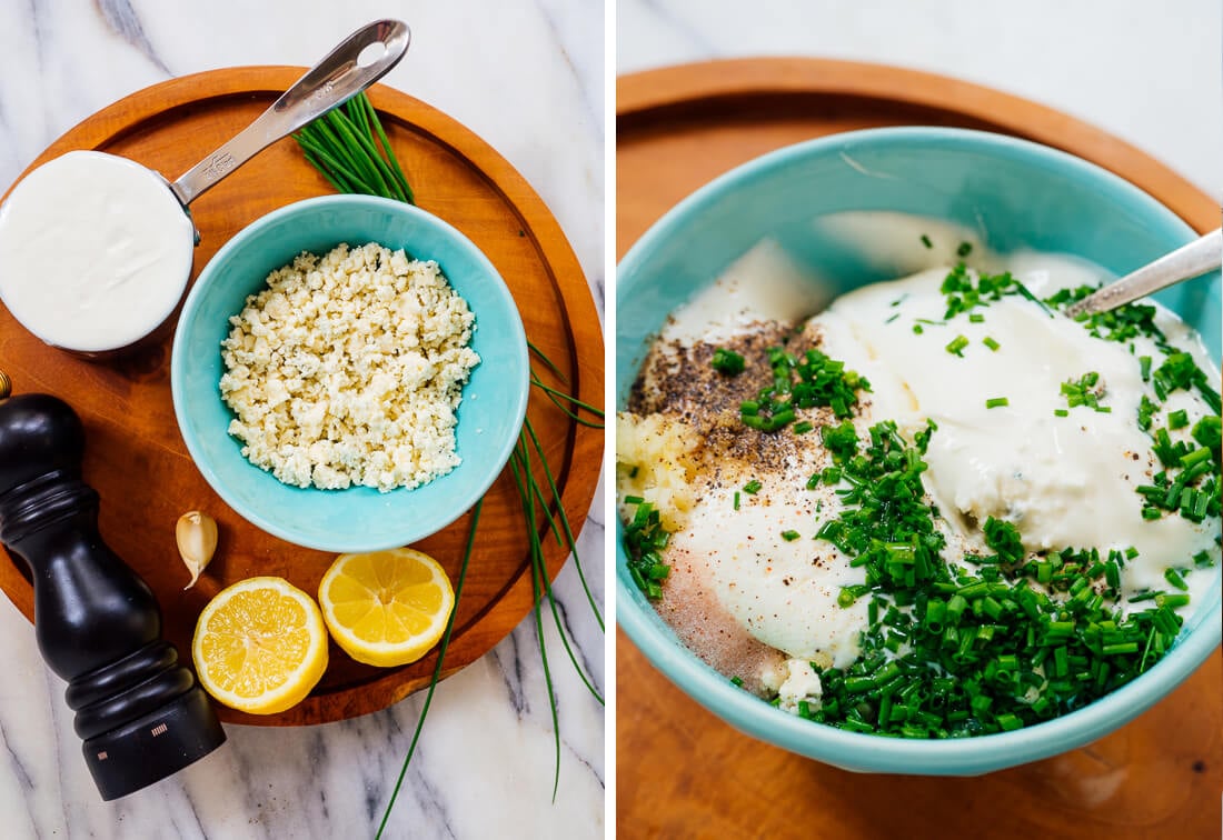 how to make blue cheese dip