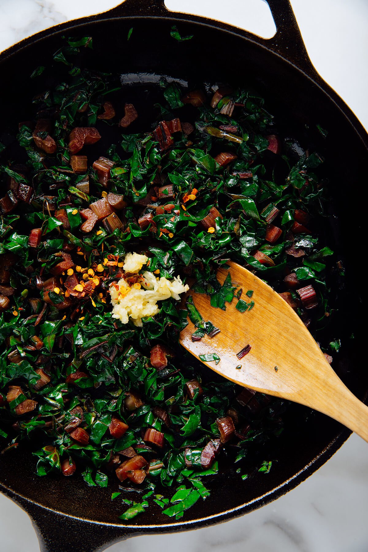 garlicky swiss chard