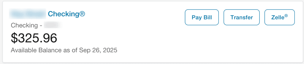 Proof that these sign-up offers really work-$325.96 sitting in my account from a new bank bonus.